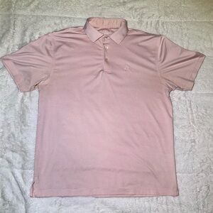 Rhoback Salmon Striped Polo Shirt - Medium (Rare)